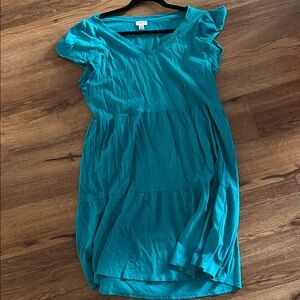 J.Crew Teal V-Neck Sundress